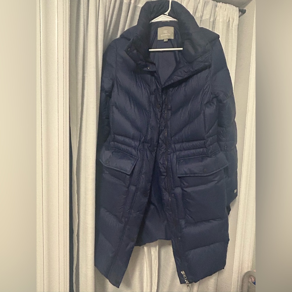 Soia & Kyo Women's Navy Puffer Coat